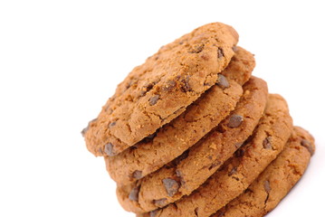 cookies sur fond blanc