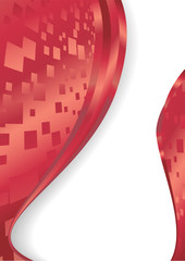 Vector abstract red background; clip-art