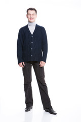 Fototapeta premium Young Man In Fashionable Clothing