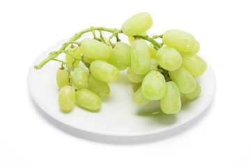 Plate of Green Grapes