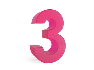 pink number three