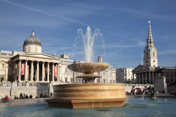 Trafalgar Square in London