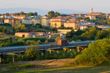 Fototapeta na wymiar Village in the Toscane