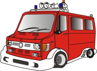 Feuerwehr Futuristisch Corell Zeichnung