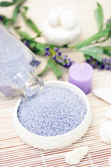 Obraz na płótnie Canvas lavender bath caviar