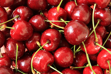 sweet cherries background
