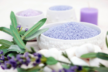 Obraz na płótnie Canvas lavender bath caviar