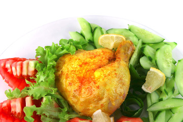 roasted chicken drumstick