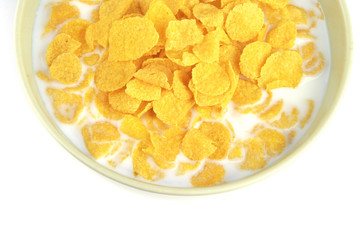 cornflakes and milk
