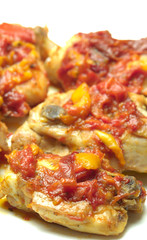 Pollo e peperoni