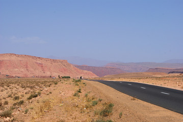 Road trough desert