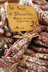 Saucissons : Fagot de buchettes, nature pur porc