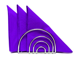 Paper napkins on white background