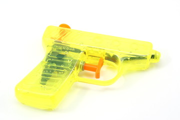 Yellow toy squrt gun