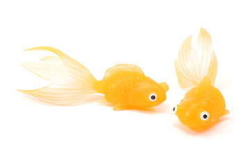 Two Toy Goldfish