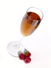 Berries and wine still-life. Not isolated image