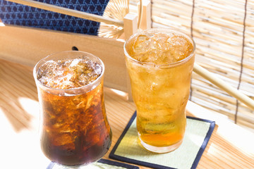 アイスティーとアイスコーヒー