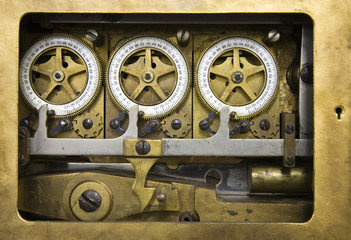 Combination lock detail