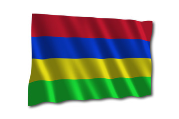 Obraz premium mauritius flagge
