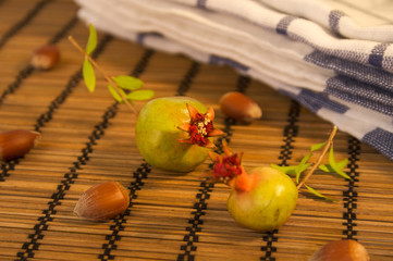 Pomegranate and nuts