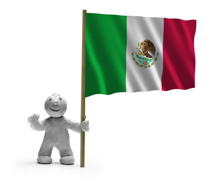 mexiko flagge lachen