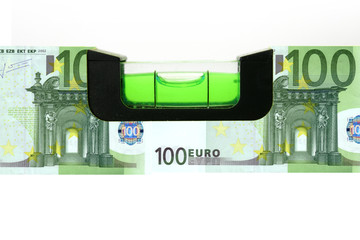 100 Euro Wasserwaage