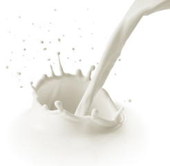 pouring milk