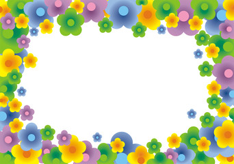cheerful floral background (vector)