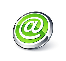 Obraz premium icône arobase, internet