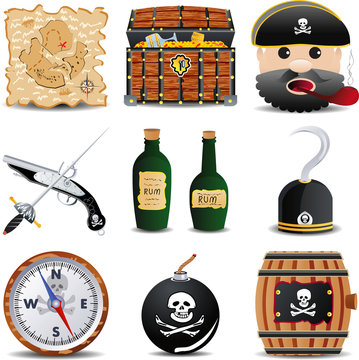 patrate icon set of 9 items set 1