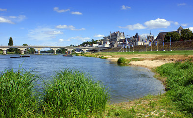 Fototapeta na wymiar Amboise w Loire ma