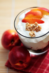 yogurt with muesli and fruit