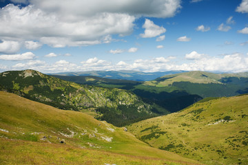 Fototapeta na wymiar Parang mountains in Romania