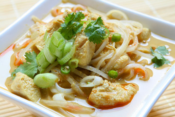 Chicken Coconut Curry Noodles (Laksa)