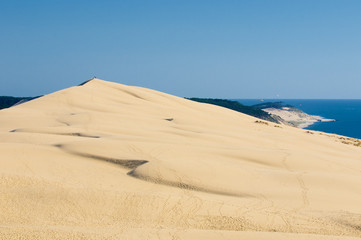 Fototapeta na wymiar Wydmy Pyla, duży największym wydmy w Europie