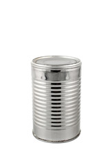 Silver tin can