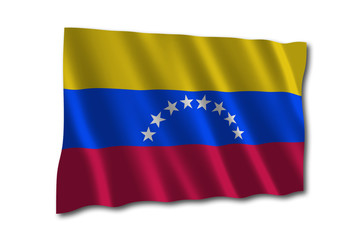 venezuela flagge wehen