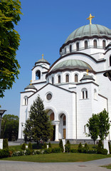 Fototapeta na wymiar Sveti Sava katedry w Belgradzie