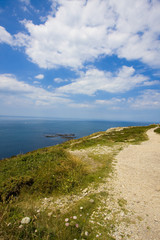 Fototapeta na wymiar view of coastline in brittany