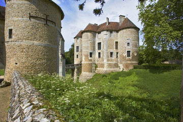 france; normandie; harcourt : ch&acirc;teau du moyen-&acirc;ge