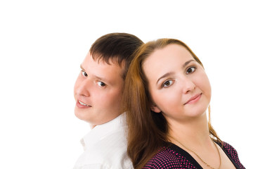 Face of wife and husband