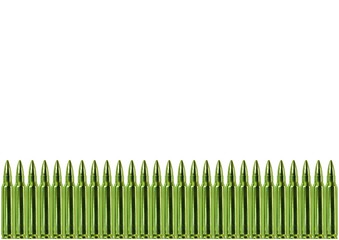 A row of green bullets