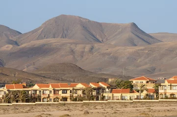 Raamstickers Village La Pared. Canary Island Fuerteventura, Spain © philipus