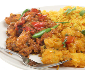 Indian Takeaway Curry Meal