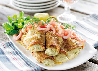 crepes is a type of very thin pancake.