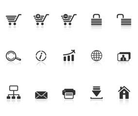 Set of e-commerce icons for internet site design