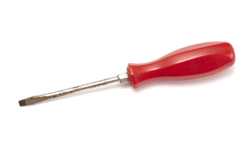 A screwdriver on white background