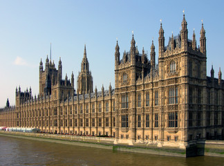 Fototapeta na wymiar Westminster Palast in London