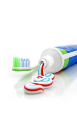Toothbrush and toothpaste
