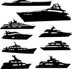 yacht collection - vector